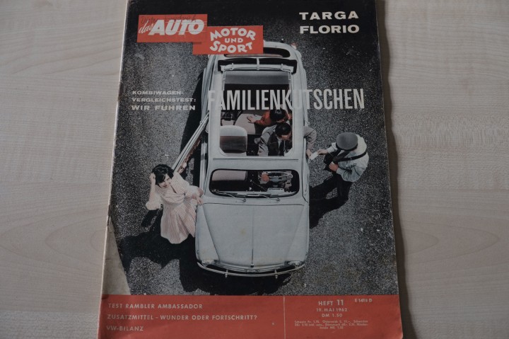 Deckblatt Auto Motor und Sport (12/1962)